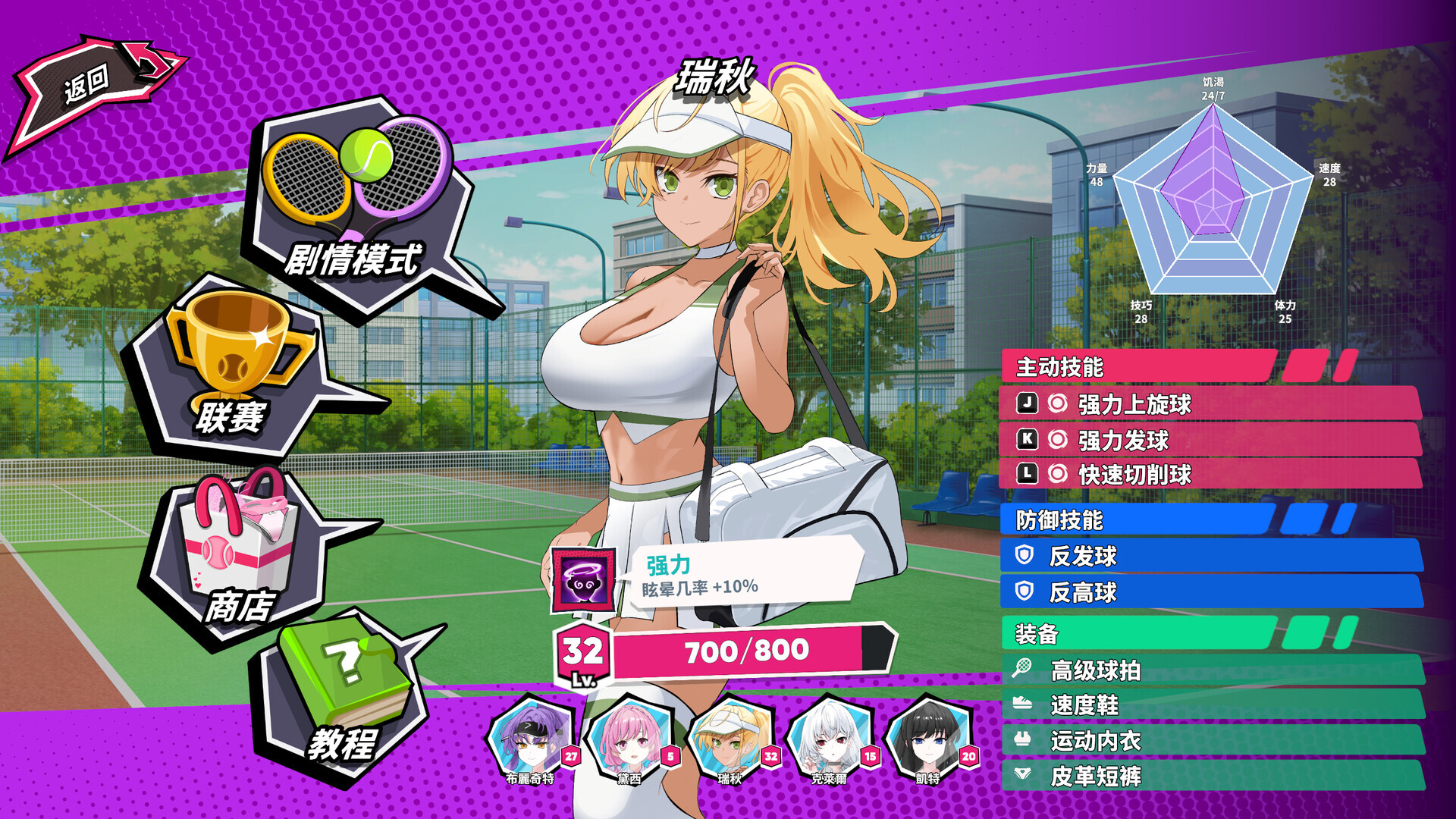 图片[2]-【亚洲风SLG/动态/PC】网球天使 TENNIS ANGELS EX STEAM官方中文步兵版 [PC]-破次元